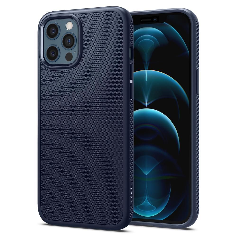Case SPIGEN Liquid Air ACS02250 for Iphone 12/12 Pro - Navy Blue - Iphone  12 - Toptel Akcesoria GSM