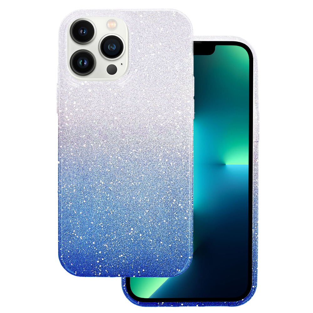 Kryt třpytivý Bling pro Apple iPhone 13 PRO MAX , barva modrá
