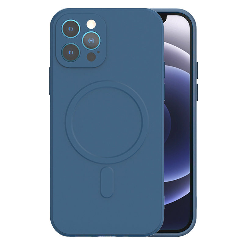 Kryt MagSafe Silicone pro Apple iPhone 13 , barva modrá