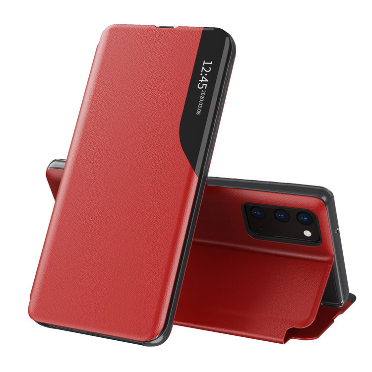 Knížkové pouzdro Smart View pro Samsung Galaxy A22 4G/M22 4G , barva červená