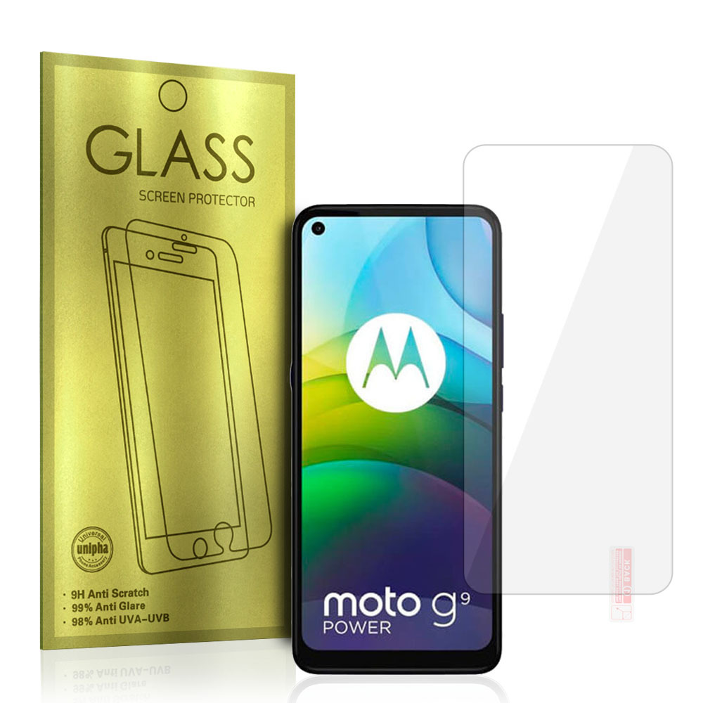 Tvrzené sklo na mobil 9H Glass Gold pro MOTOROLA MOTO G9 POWER 5900217894964