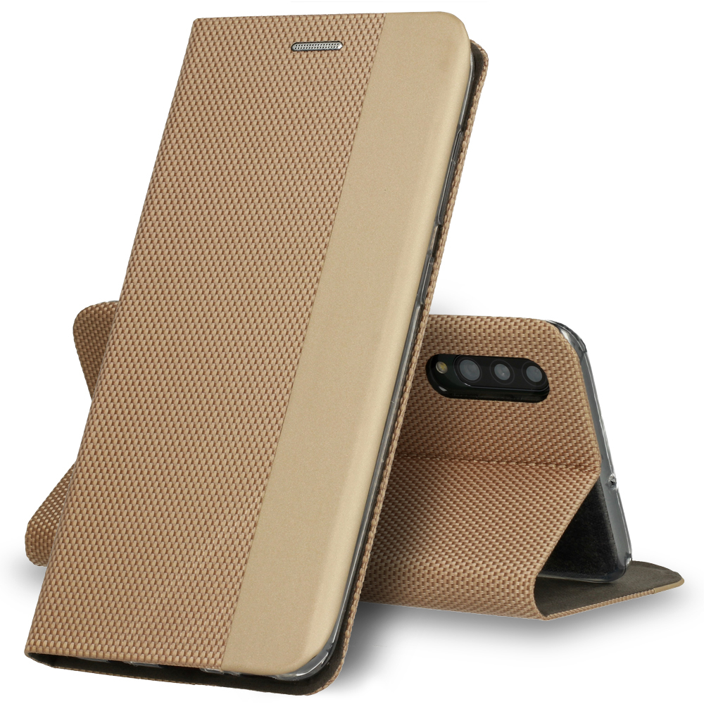 Knížkové pouzdro Sensitive pro Samsung Galaxy S22 Ultra , barva zlatá