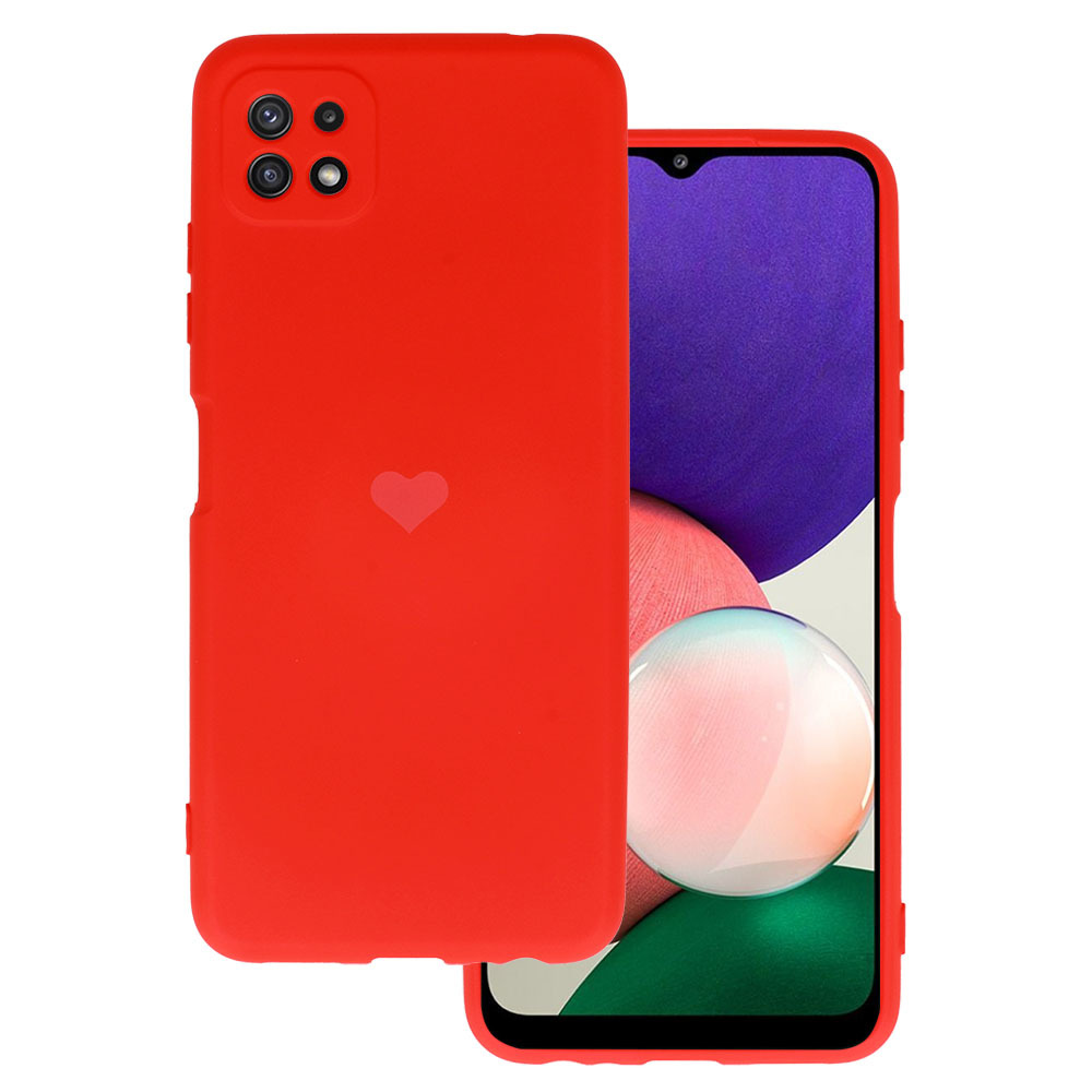 Kryt Vennus Heart Silicone pro Samsung Galaxy A22 5G , design 1 , barva červená