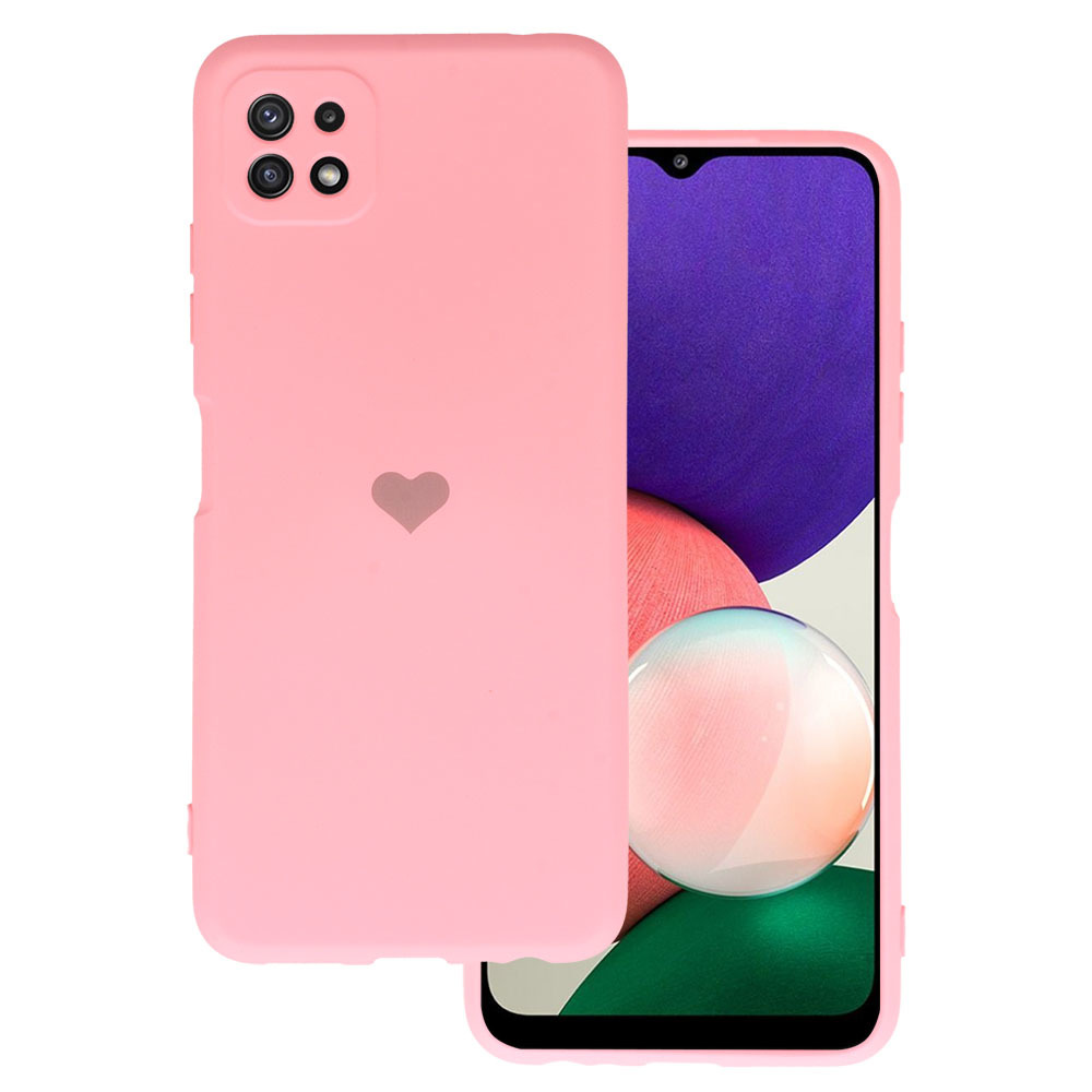 Kryt Vennus Heart Silicone pro Samsung Galaxy A22 5G , design 1 , barva růžová