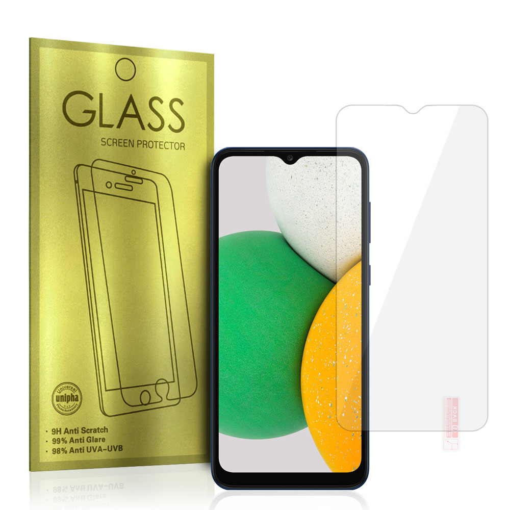 Tvrzené sklo na mobil 9H Glass Gold pro SAMSUNG GALAXY A03/A03S/A03 CORE/A02/A02S 5900217911951
