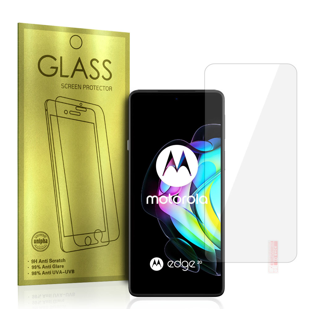 Tvrzené sklo na mobil 9H Glass Gold pro MOTOROLA EDGE 20 5G 5900217912002