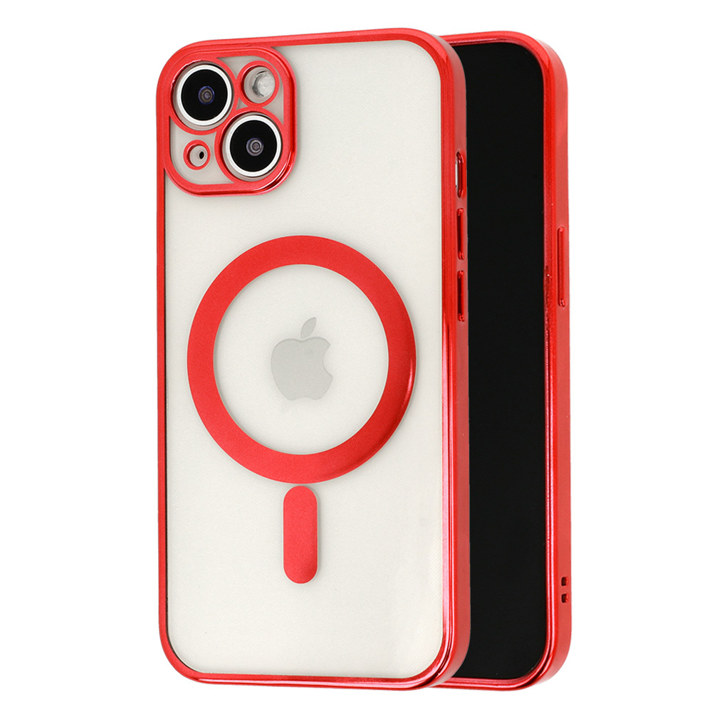 Kryt MagSafe Luxury pro Apple iPhone 13 Mini , barva červená