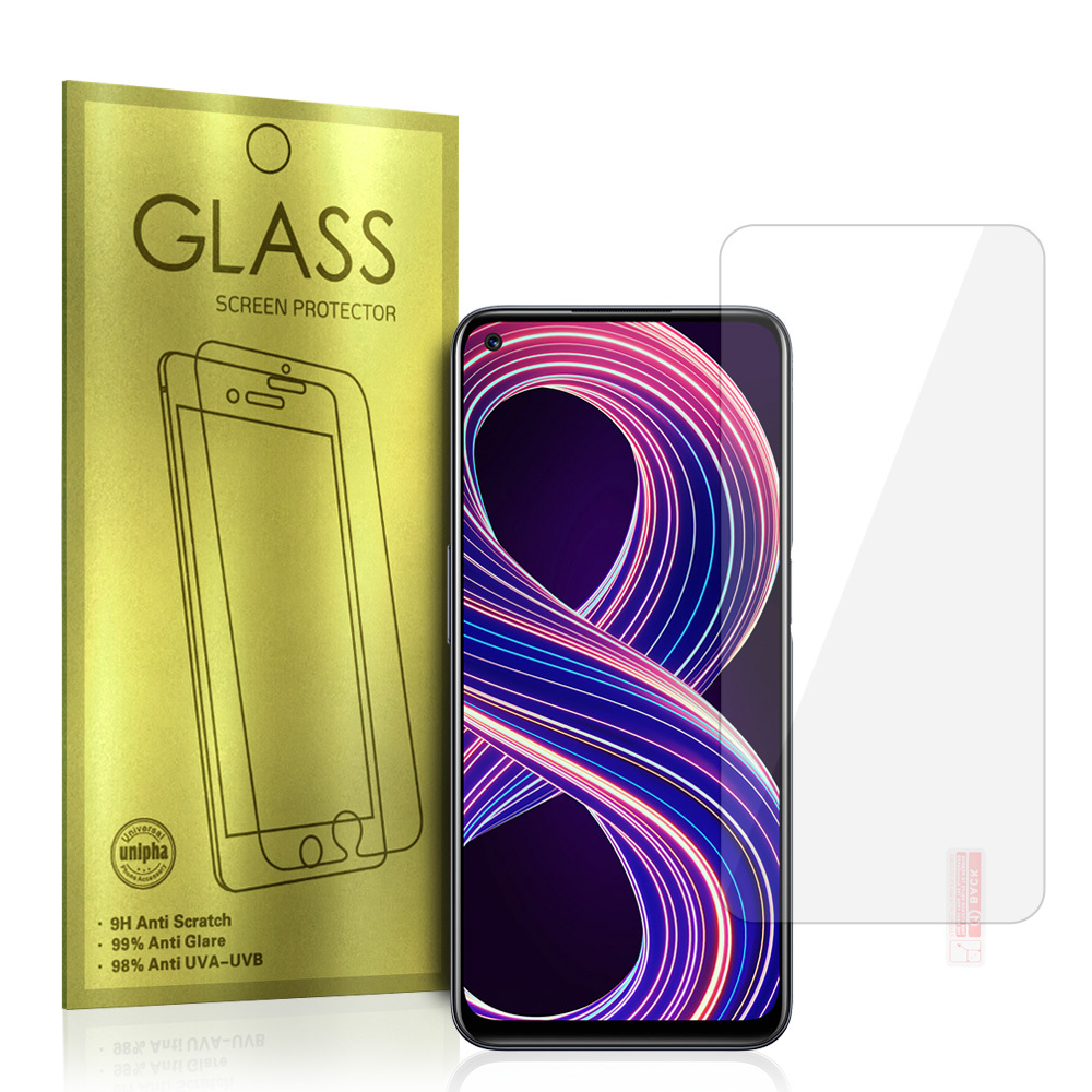 Tvrzené sklo na mobil 9H Glass Gold pro REALME 8 5G