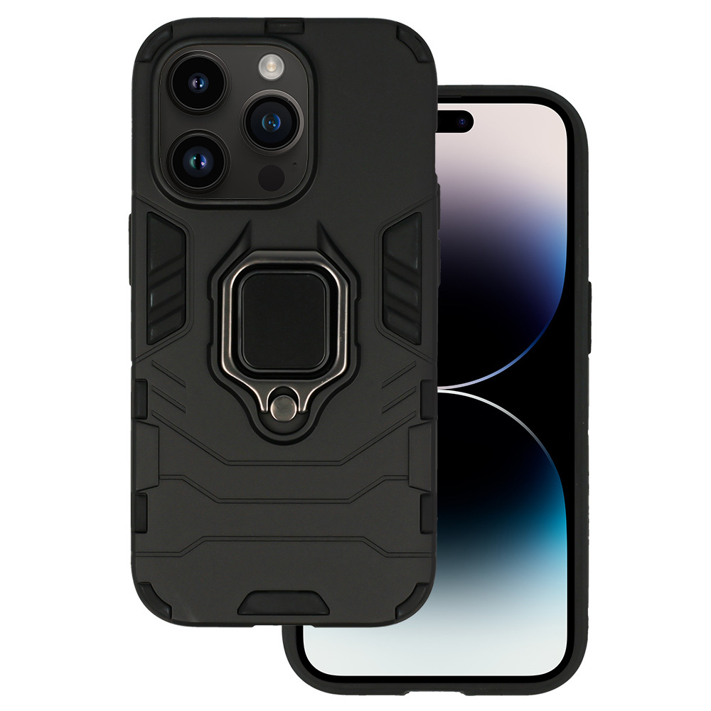 Oprolné pouzdro Ring Armor Case pro Iphone 14 Pro Max černá