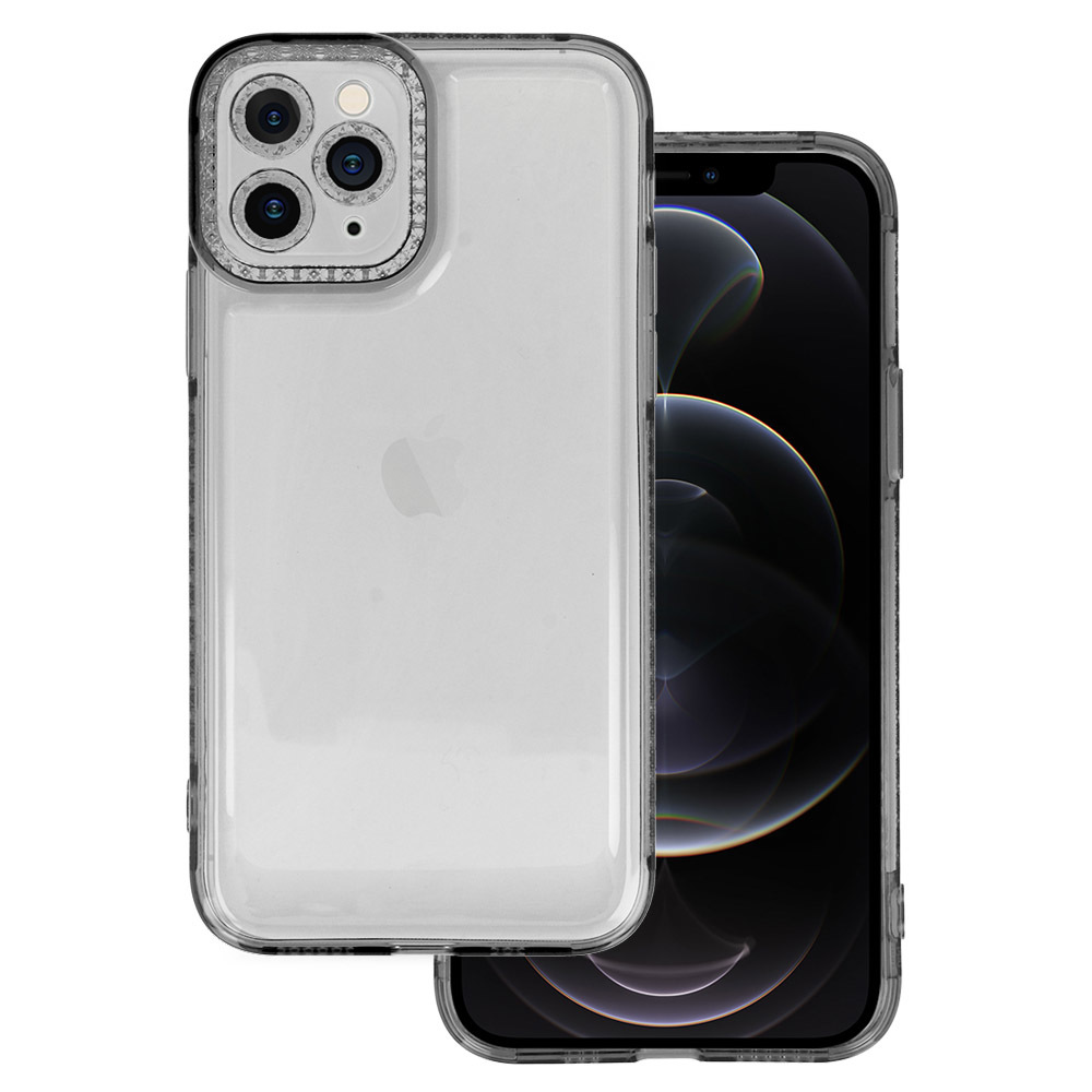 Kryt Crystal 2mm pro Apple iPhone 11 Pro , barva čirá , barva černá