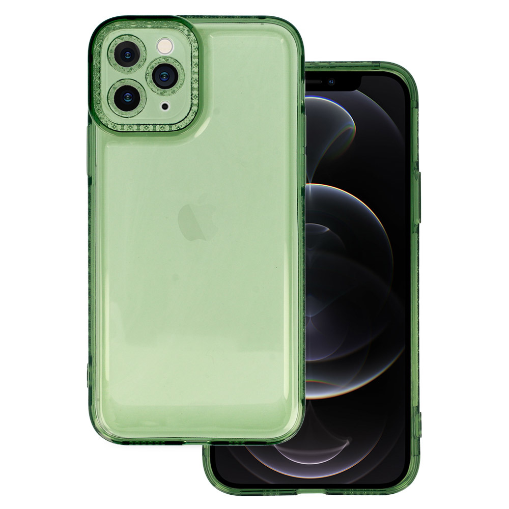 Kryt Crystal 2mm pro Apple iPhone 11 Pro , barva čirá , barva zelená