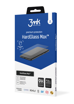 Tvrzené sklo 3MK HardGlass Max Fullscreen pro Iphone 14 Pro Max černé