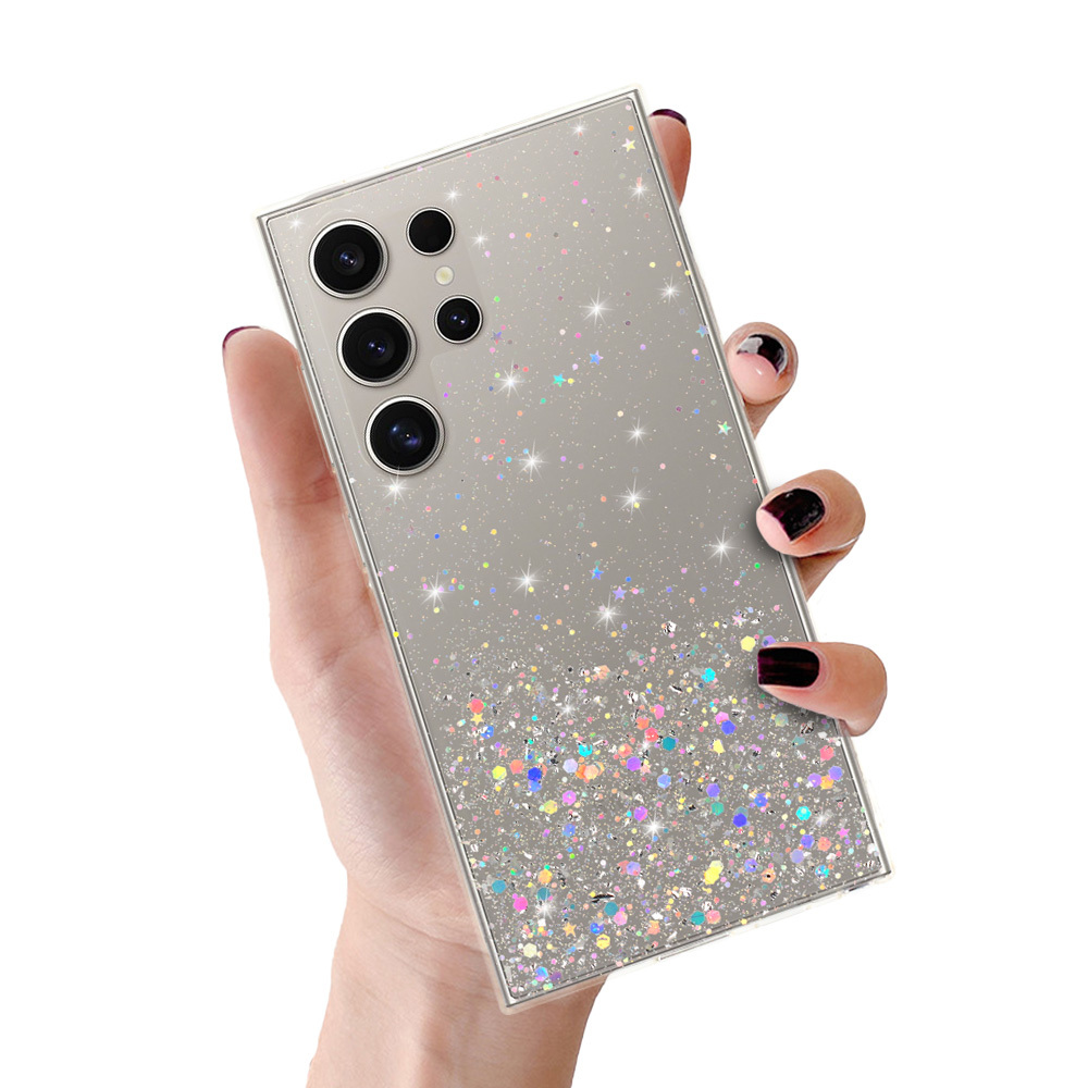 Kryt třpytivý Brilliant pro Samsung Galaxy S23 Ultra , barva čirá