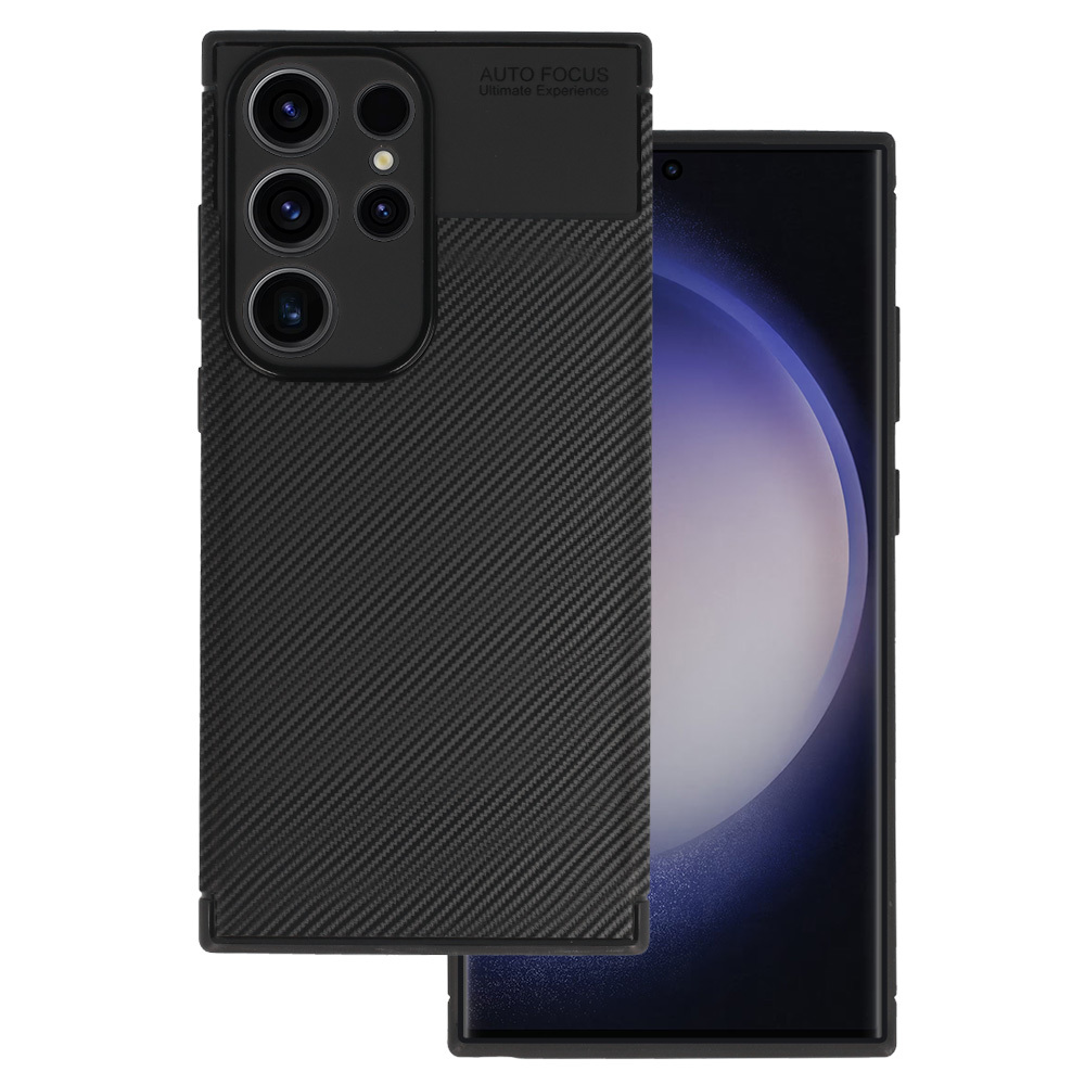 Kryt Vennus Carbon pro Samsung Galaxy S23 Ultra , barva černá