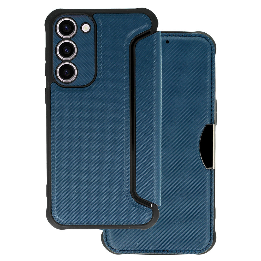 Razor Carbon Book Case for Samsung Galaxy S23 Plus , barva modrá