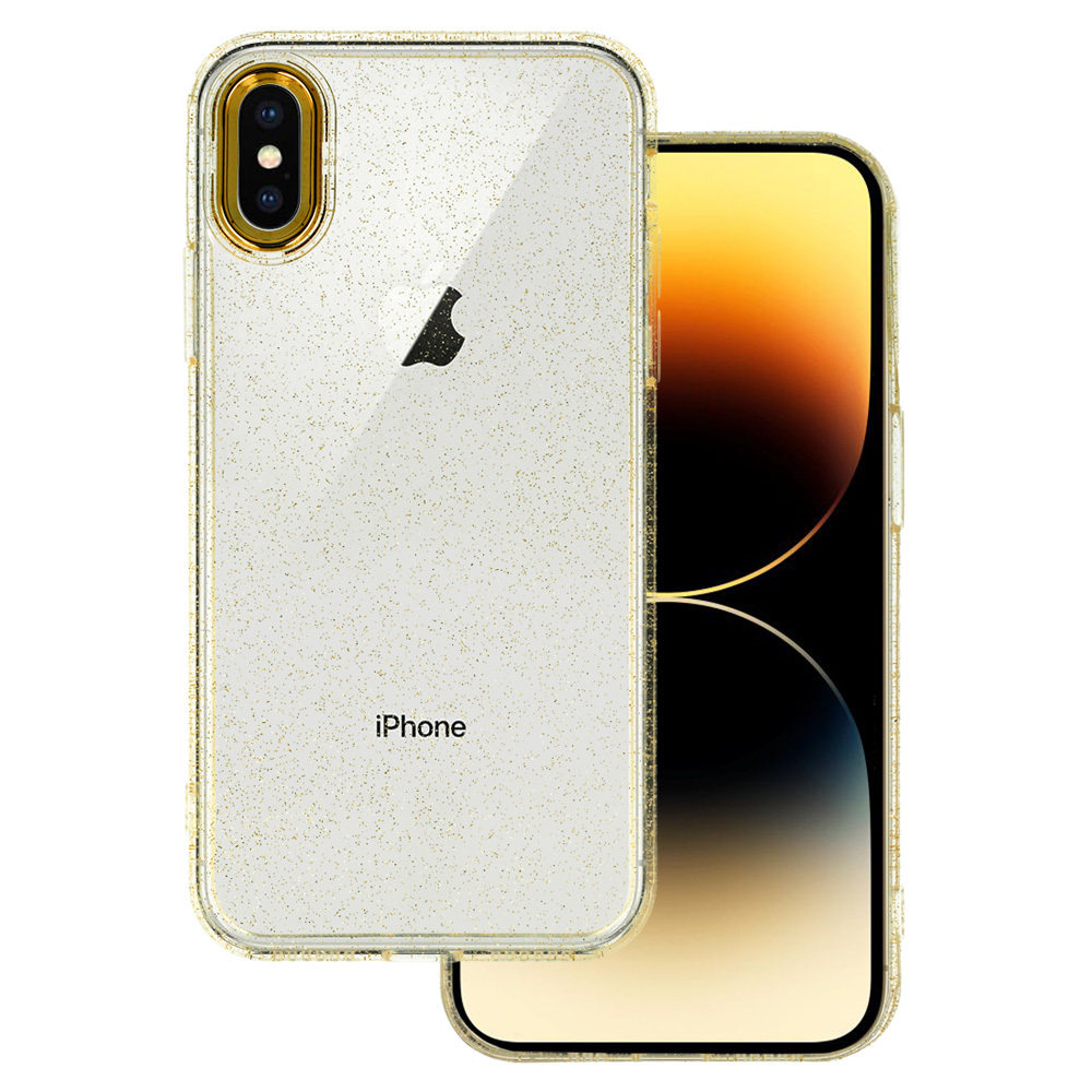 Kryt Lux Glitter pro Apple iPhone X/XS , barva zlatá