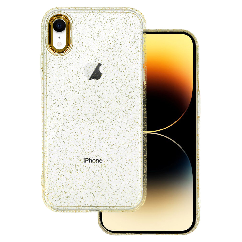 Kryt Lux Glitter pro Apple iPhone XR , barva zlatá