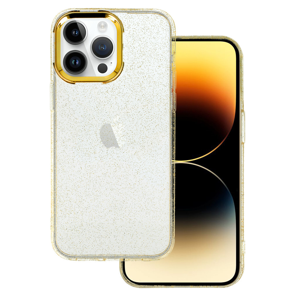 Kryt Lux Glitter pro Apple iPhone 14 Pro , barva zlatá