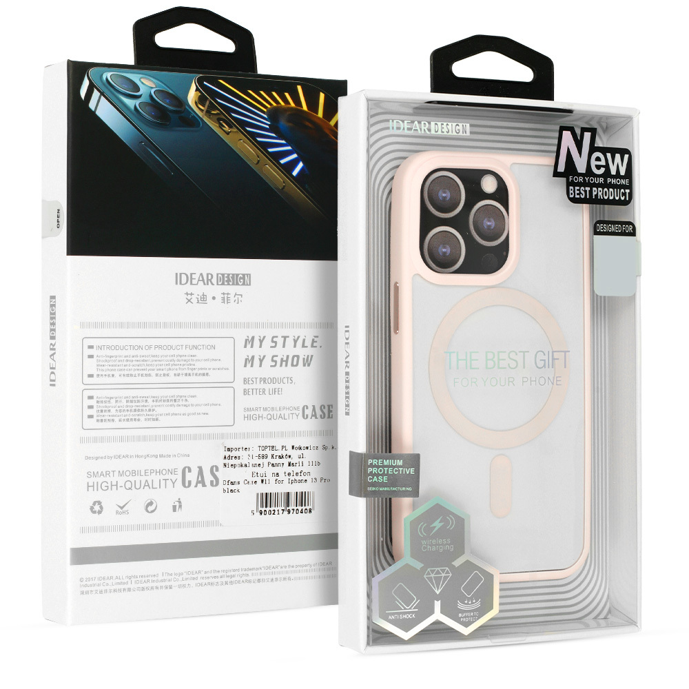 Kryt iDear W18 Magsafe for Apple iPhone 13 , barva růžová