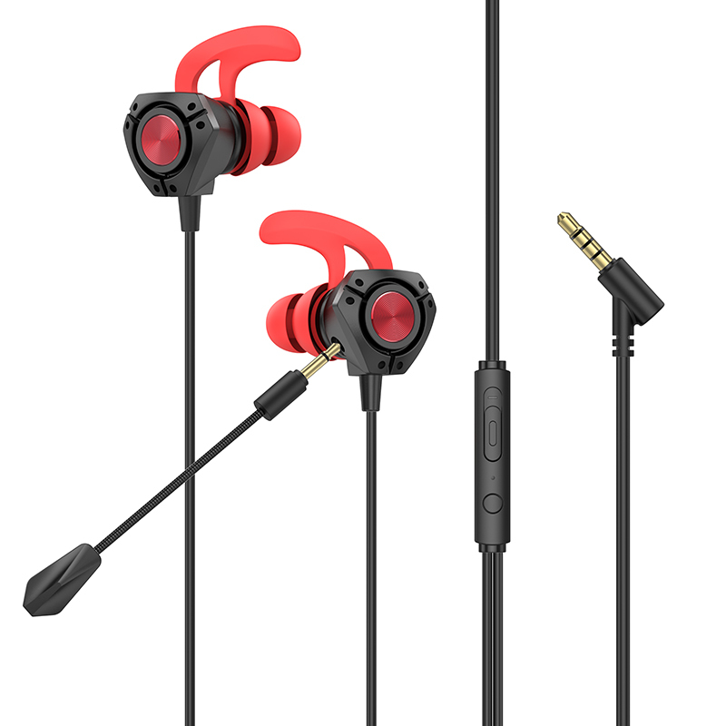 Borofone Earphones BM81 Happy gaming with microphone black 