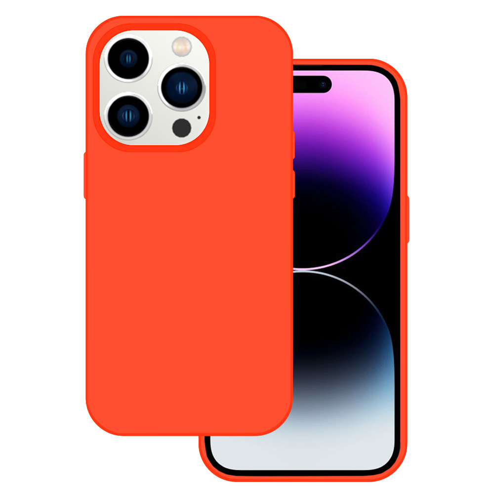 Kryt Silicone Premium pro Apple iPhone 13 orange