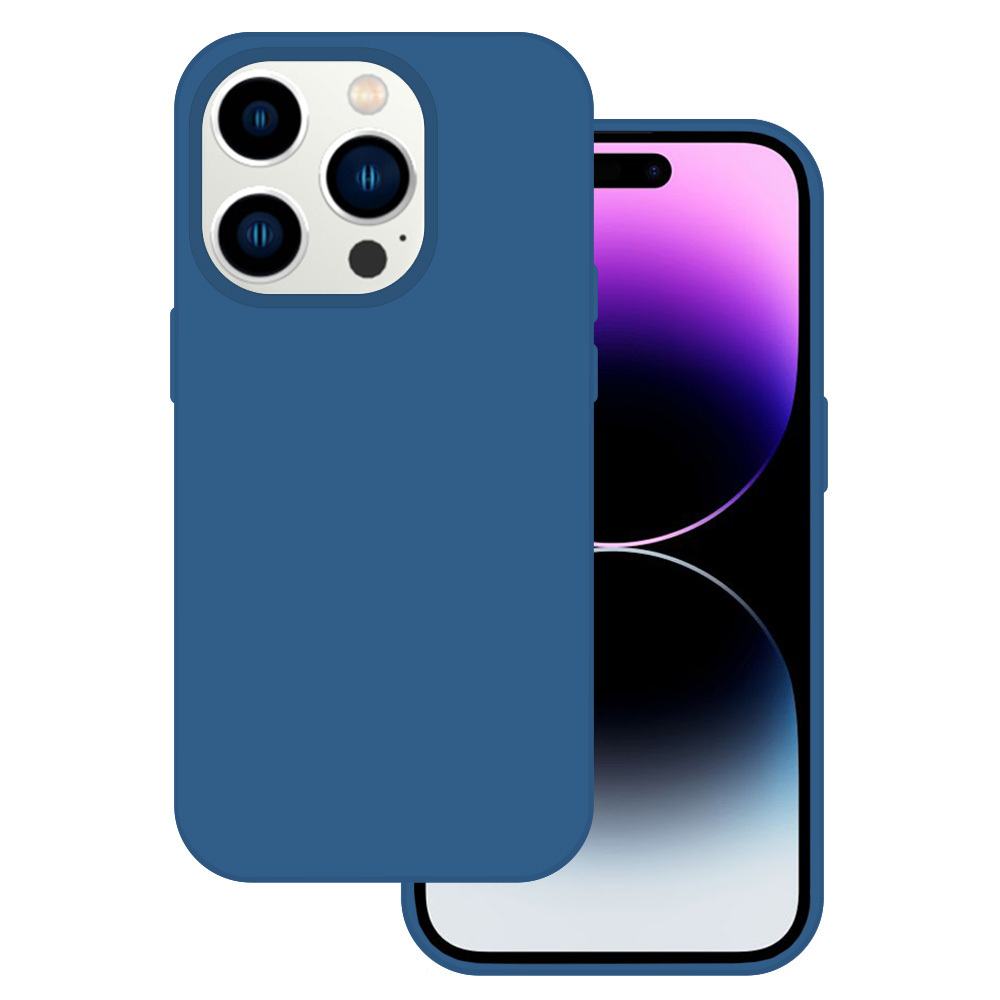 Kryt Silicone Premium pro Apple iPhone 14 Pro Max , barva modrá