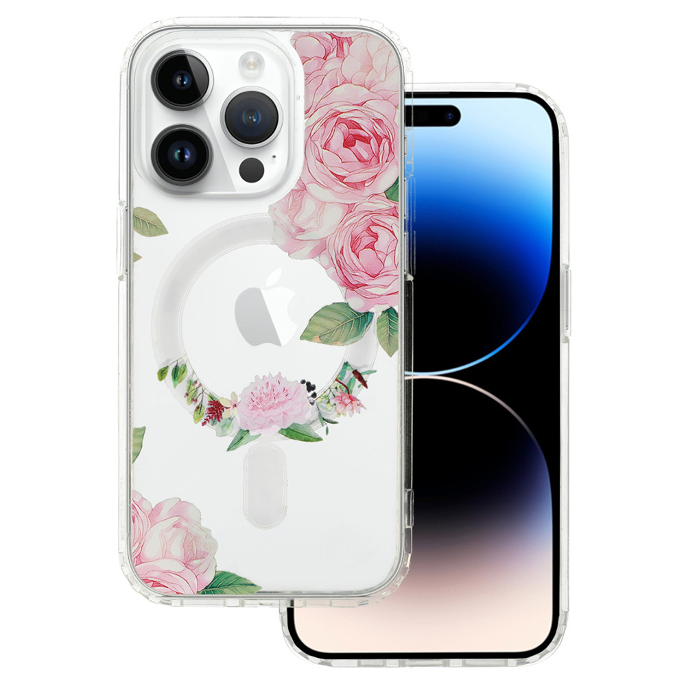 Kryt Flower MagSafe Protect pro Apple iPhone 13 , design 1