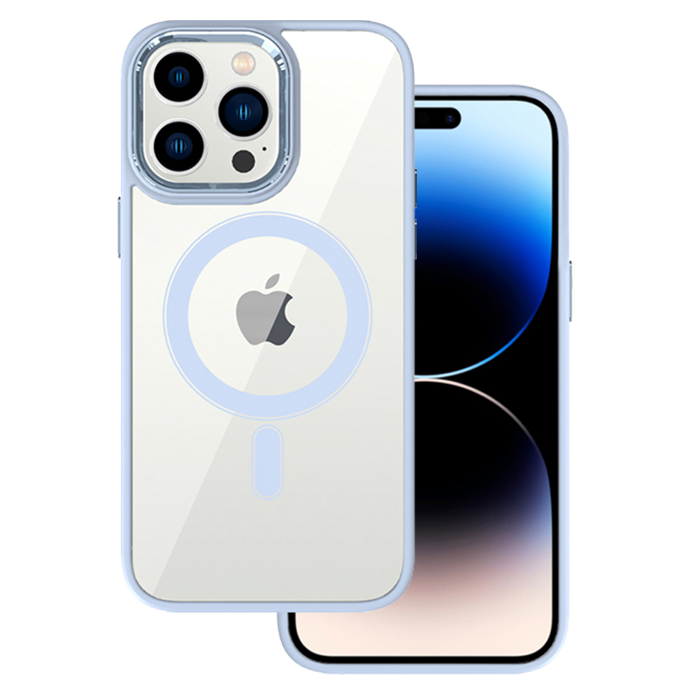Kryt MagSafe Clear pro Apple iPhone 13 , barva světle modrá
