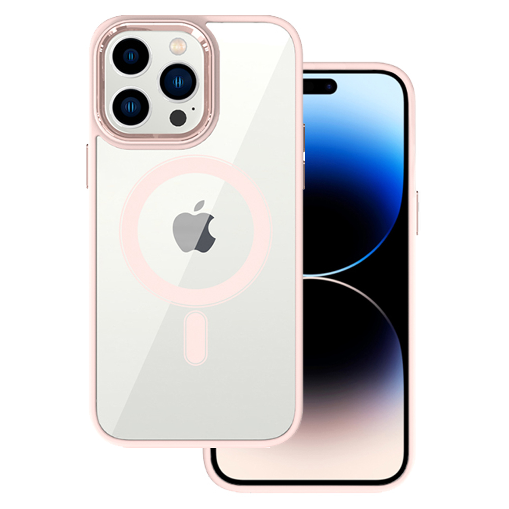 Kryt MagSafe Clear pro Apple iPhone 14 Pro , barva lososová