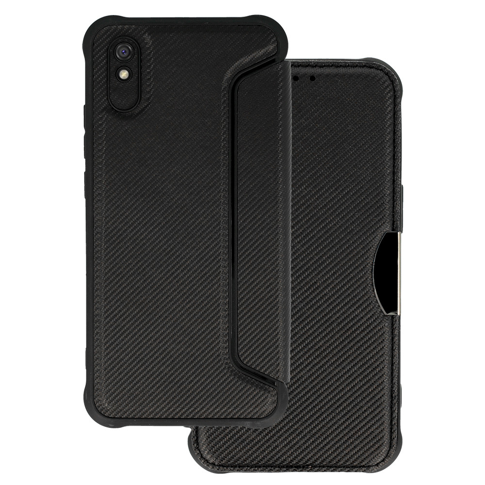 Razor Carbon Book Case for Xiaomi Redmi Note 12 5G/Poco X5 , barva černá