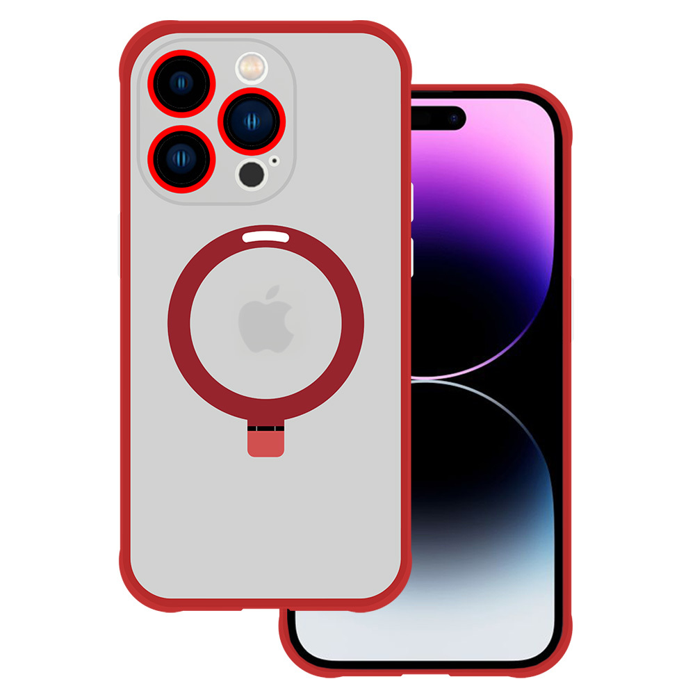 Kryt Magical MagSafe pro Apple iPhone 12 Pro , barva červená
