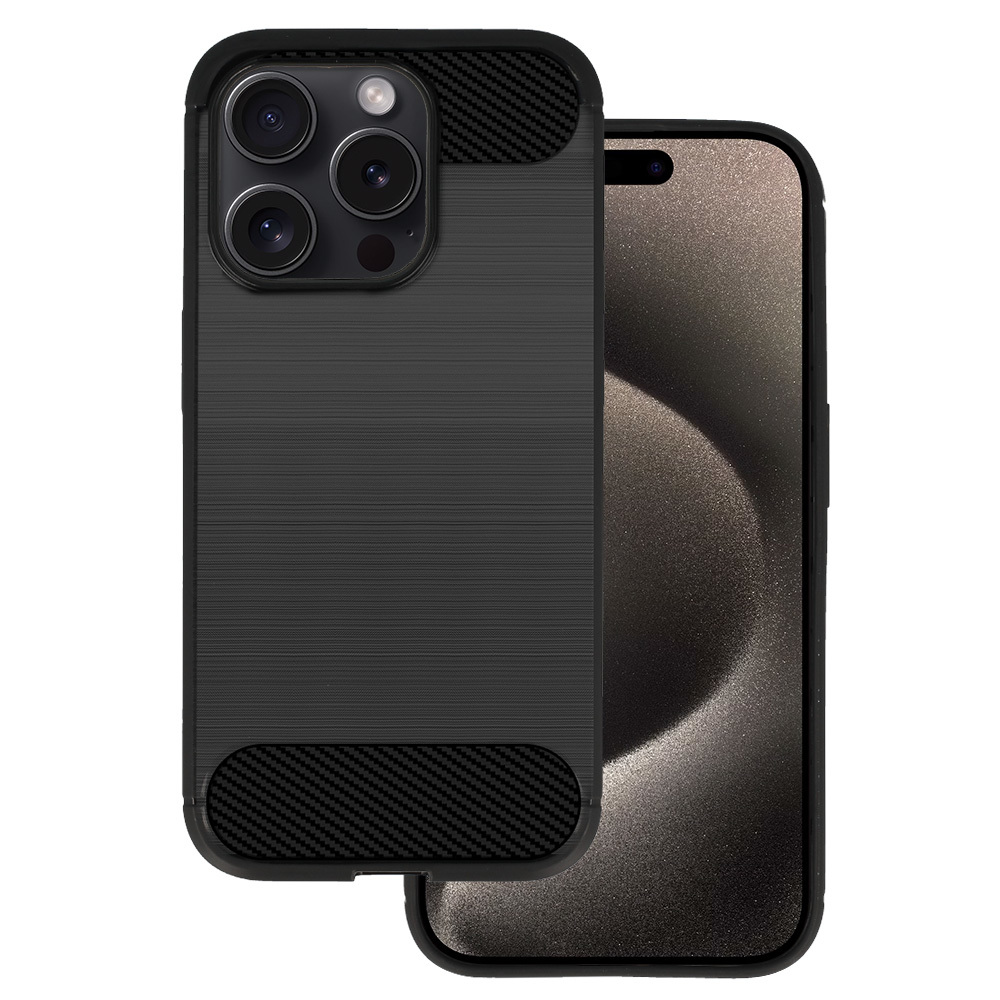 Kryt Carbon pro Apple iPhone 15 PRO , barva černá