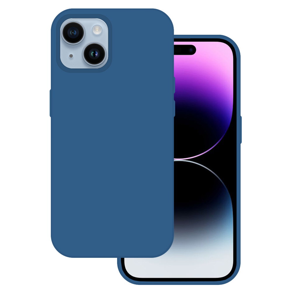 Kryt Silicone Premium pro Apple iPhone 15 Plus , barva modrá