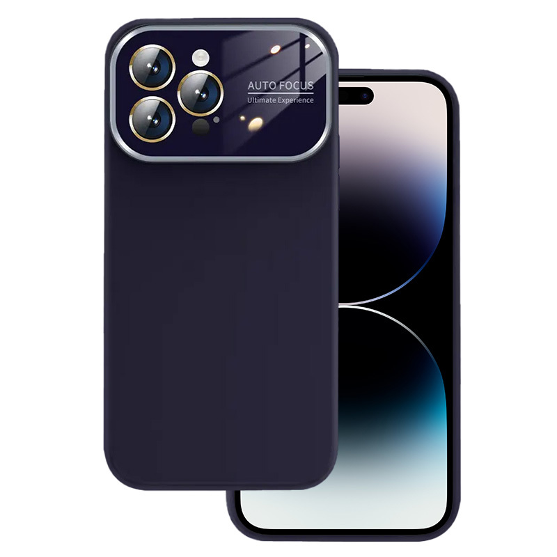 Kryt Soft Silicone Lens pro Apple iPhone 13 , barva fialová