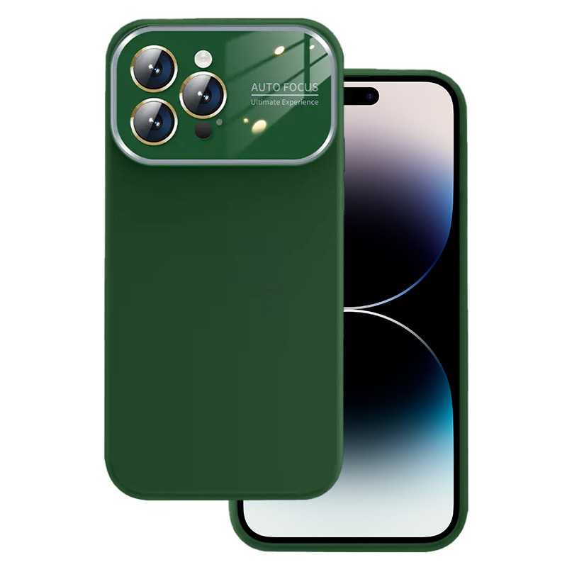 Kryt Soft Silicone Lens pro Apple iPhone 13 , barva zelená