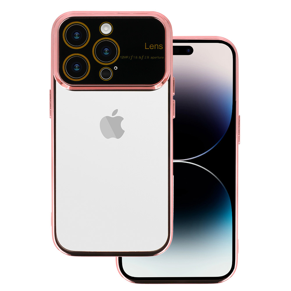 Kryt Electro Lens pro Apple iPhone 13 Rose , barva zlatá
