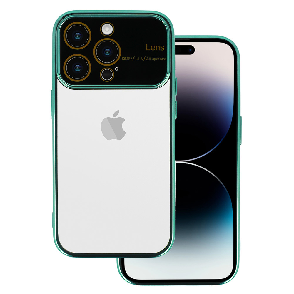 Kryt Electro Lens pro Apple iPhone 15 Pro Max , barva tyrkysová