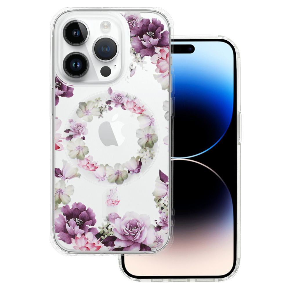 Kryt Flower MagSafe Protect pro Apple iPhone 15 , design 6