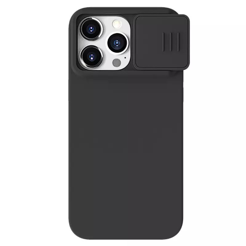 Kryt CamShield Silky Silicone Case for Apple iPhone 14 Pro Max , barva černá