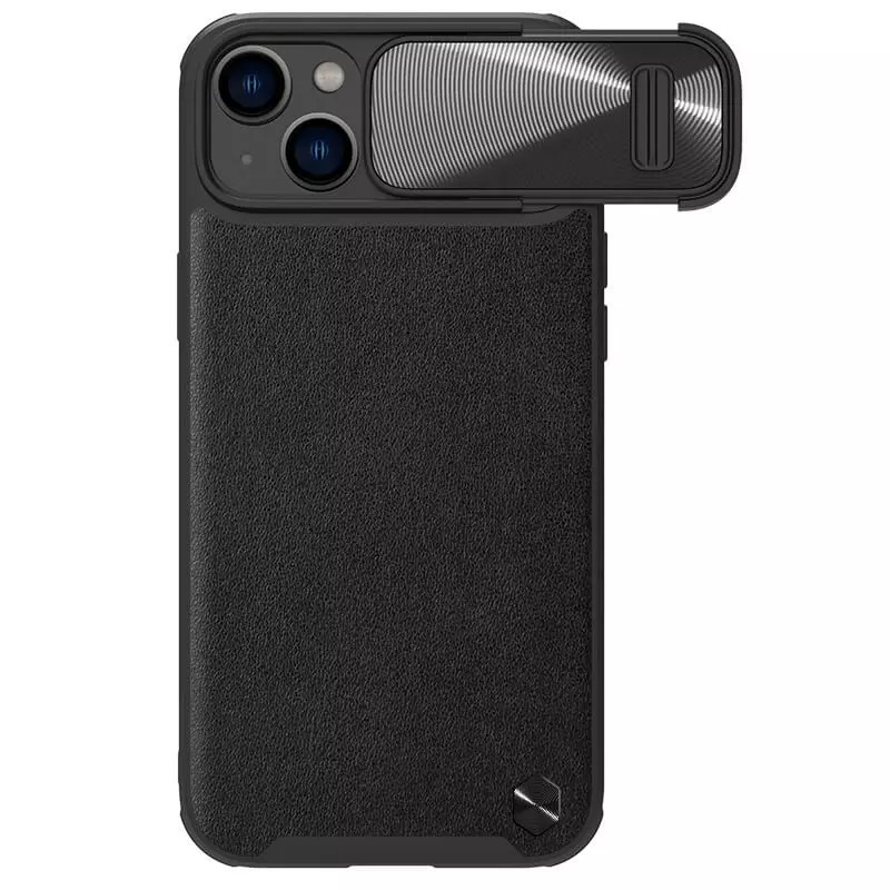 Kryt CamShield S Leather Magnetic Case for Apple iPhone 14/13 , barva černá