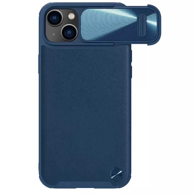 Kryt CamShield S Leather Magnetic Case for Apple iPhone 14/13 , barva modrá