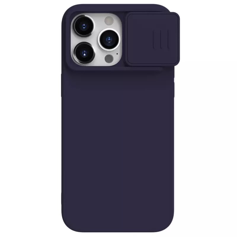 Kryt CamShield Silky Silicone Case for Apple iPhone 15 Pro Max dark , barva fialová