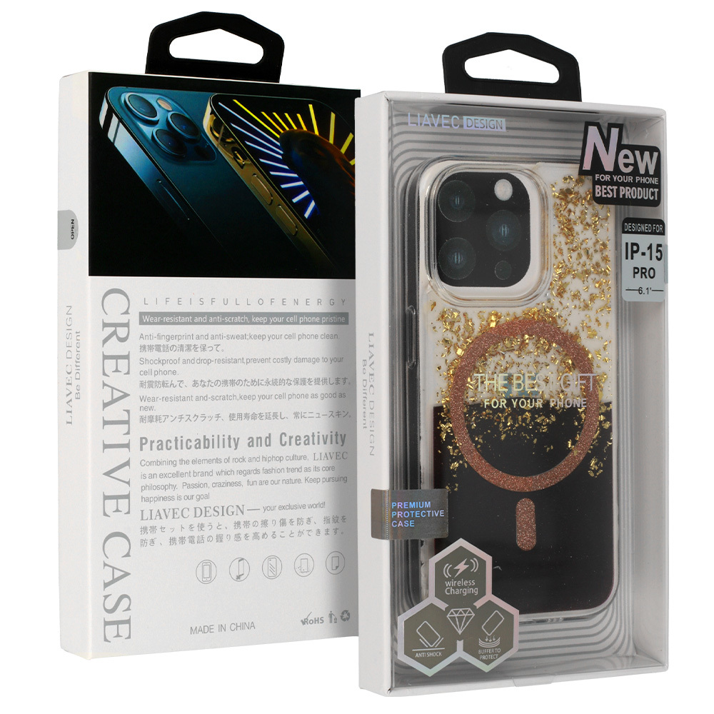Liavec Brilliant Series Magsafe Case for Apple iPhone 15 Plus pattern 3