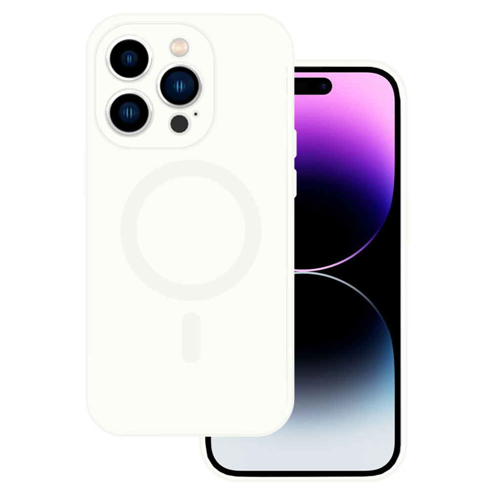 Kryt MagSafe Silicone pro Apple iPhone 13 , barva bílá