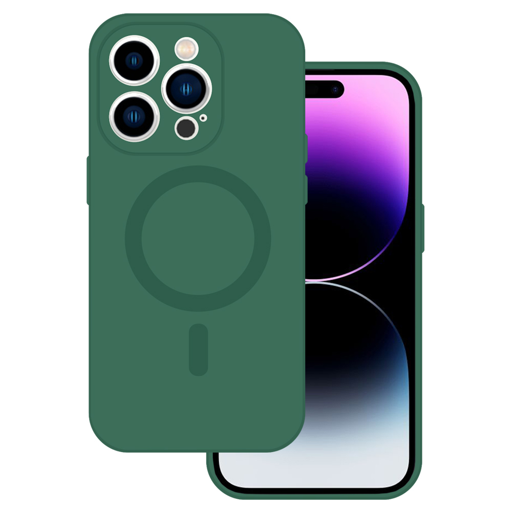 Kryt MagSafe Silicone pro Apple iPhone 14 , barva zelená