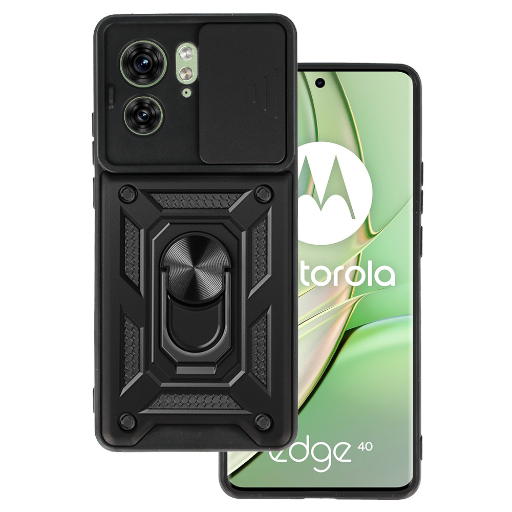 Kryt odolný SlideCam pro Motorola Edge 40 5G , barva černá