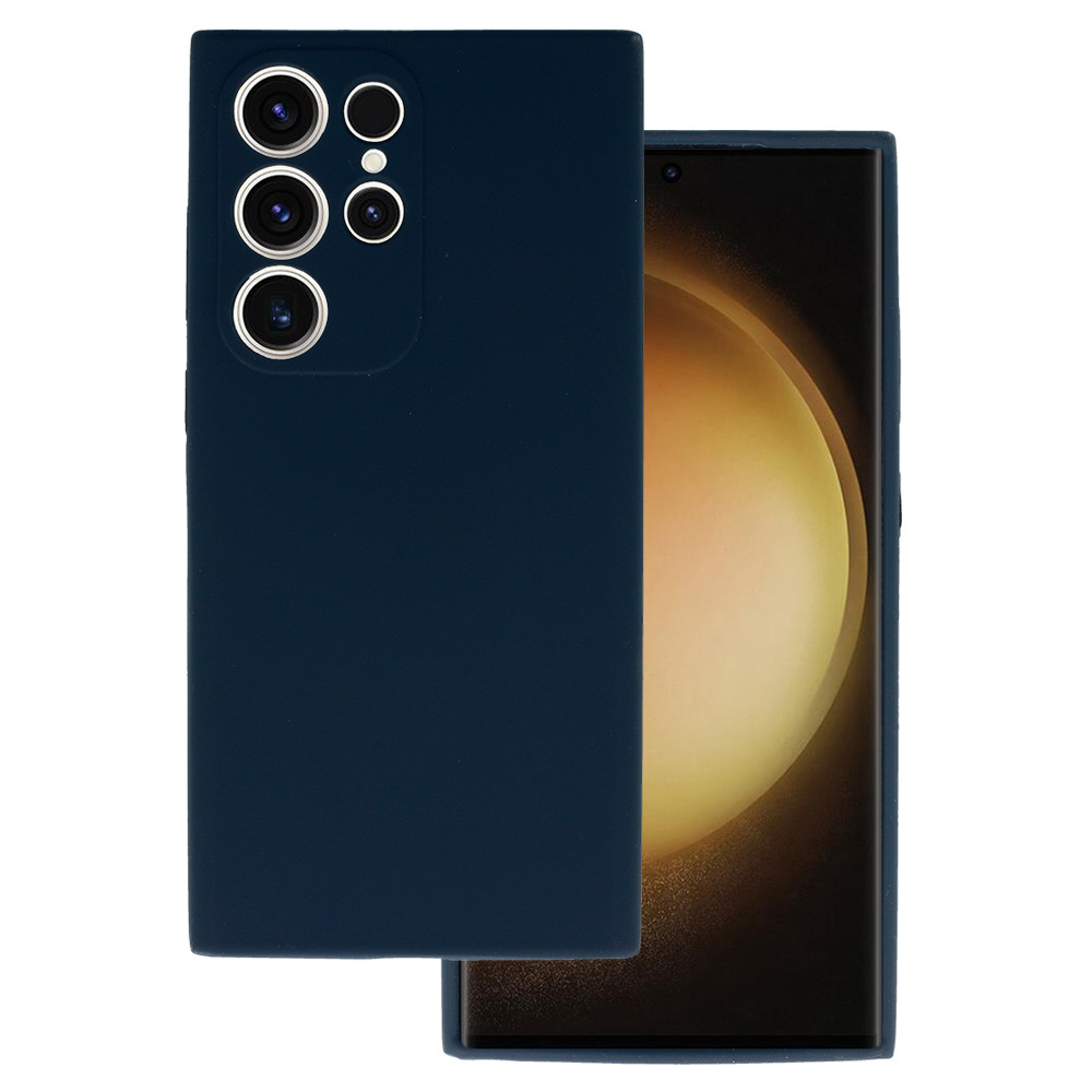 Kryt Silicone Premium pro Samsung Galaxy S24 Ultra , barva modrá