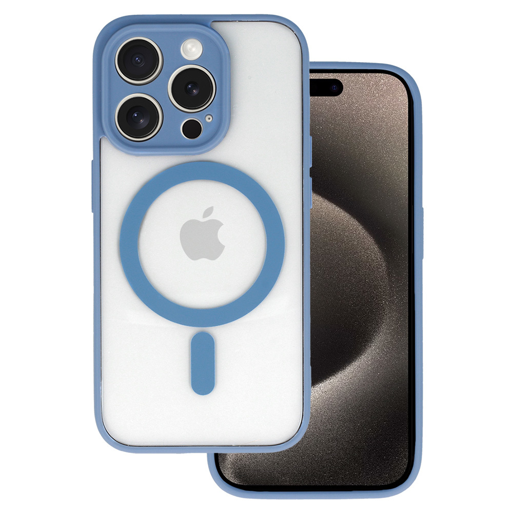 Kryt Acryl Color MagSafe pro Apple iPhone 12 , barva světle modrá