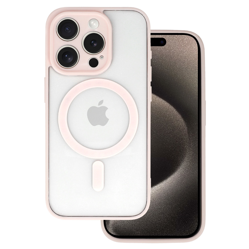Kryt Acryl Color MagSafe pro Apple iPhone 15 Pro , barva růžová