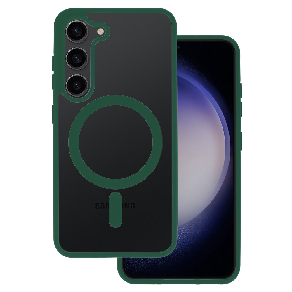 Kryt Acryl Color MagSafe pro Samsung Galaxy S23 , barva zelená